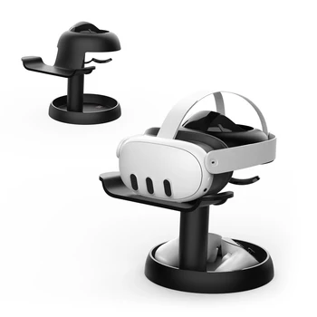 Suport stativ pentru Meta Quest 3 set de Căști VR & Controler de Afișare Suport Ochelari VR Rack Suport Stabil Butonul de Eliberare Organizator