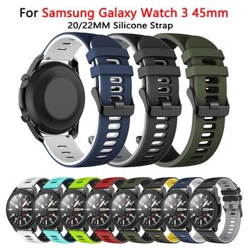 20/22mm Curea Silicon Pentru Samsung Galaxy watch 4/Huawei GT 42mm/46mm GT2 Pro/2E/GT3/Amazfit GTR 47mm/42mm Înlocuire Brățară