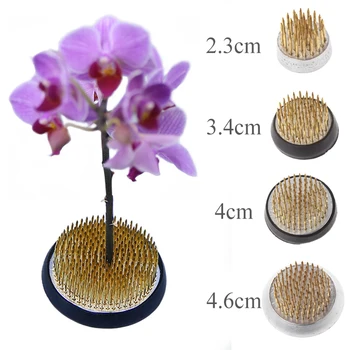 Runda Ikebana Flori De Plastic Broasca Cu Garnitură De Cauciuc Aranjament De Flori Introduce Baza Art Fixe Instrumente Floral Japonez Titularul Decor