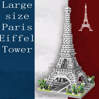 Turnul Eiffel Paris Bloc Serie Băieți și Fete pentru Copii Micro Particule Bloc de Asamblare Puzzle Jucarii
