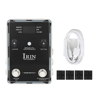 IRIN 1Set Chitara Electrica Cuprinzătoare Efectoare Expresie Înregistrare în Buclă, Mașină de Tambur Bass Tuner BUCLĂ