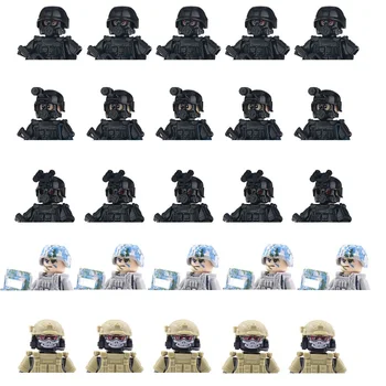 Armata militară Oraș Forțele Speciale de Poliție Fantomă Soldat Comando SWAT Blocuri Mini Figurine Cărămizi Jucării Pentru Copii
