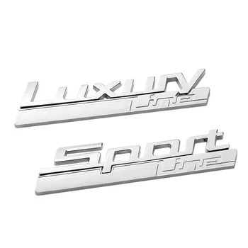 Pentru Linia Sport BMW Luxury Line Logo-ul 520d 530d 330d 320d 518d F10 F30 G20 G30 E46 E39 F11 F32 1buc Masina Fender Emblema Autocolant
