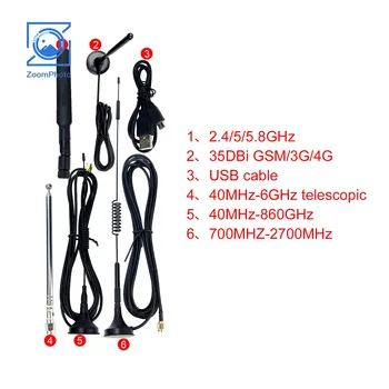 5PCS Hackrf Unul Antene si 1 Cablu USB poate fi Folosit pentru Hackrf Unul DST Radio Receptor Radio