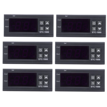 6X 220V Digital STC-1000 Controler de Temperatura Termostat Regulator+Sonda Senzor