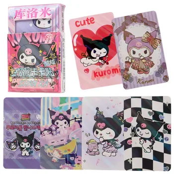 Anime Sanrio Carduri set Kawaii Kuromi Mea Melodia Hello Kitty Animație Drăguț Papusa de Colectie Carte de jucarii pentru copii