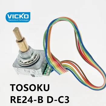 [VK] TOSOKU RE24-B D-C3 25C 743 3.3 V cu 24-pas encoder optic pas cu pas 6 metrii 25mm comutator （Pre-comanda consultare）
