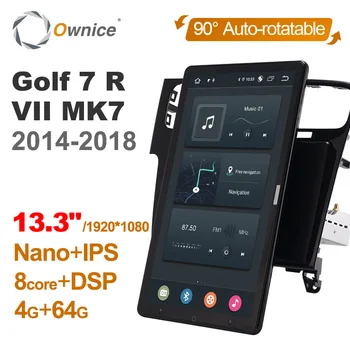 13.3 Inch, 1920*1080 Tel Android 10.0 preparate pentru Volkswagen Golf 7 R VII MK7 2014-2018 Auto Radio Auto Multimedia Auto Rotativ