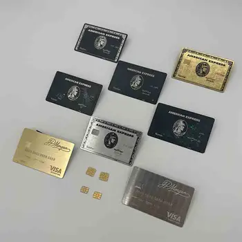 4428 Personalizat cu laser-cut avansat personalizat cu banda magnetica Membru banca black metal card de credit