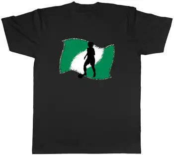 Nigeria Flag Femei De Fotbal Mens Unisex T Shirt Tee