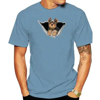Barbati Tricou Rupt - Yorkshire Terrier Femei T-Shirt