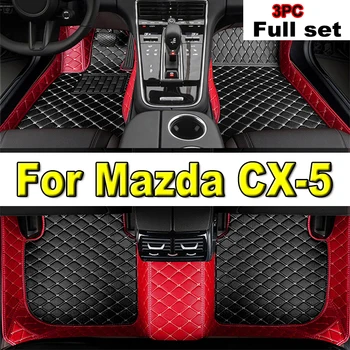 Auto Covorase Pentru Mazda CX-5 CX5 KF 2017~2023 din Piele de Lux Mat Covoare Covor Set Complet Interior Auto Piese Auto Accesorii 2018