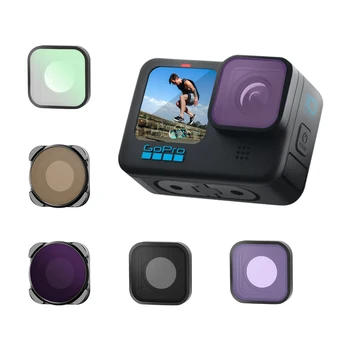 Mecoright Pentru GoPro Hero 9 10 11 Camera de Acțiune un Set de filtre UV CPL ND8/64/1000 NDPL Noapte Kit Polarizor scufundări Lentile Accesorii