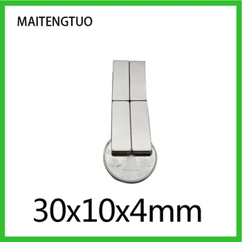 5-100 BUC 30x10x4mm bloc Puternic N35 Magneți Super-Foaie Magnetic Permanent 30x10x4 mm Magnet Puternic din Neodim de 30*10*4mm