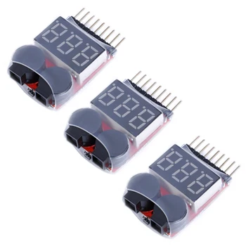 3-20buc Indicator de Baterie BB Sunet de Alarma de Joasă Tensiune Pentru Masina RC Celule Checker Monitor de Alarmă Buzzer 1-8s 2.7-3.8 v