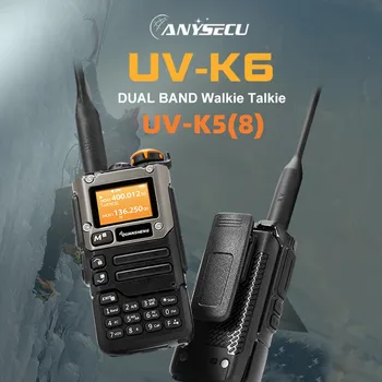 Quansheng UV-K6 UV-K5(8) Walkie Talkie 5W Airband Radio Tip C Taxa UHF VHF DTMF FM Dual Band cu NOAA Vreme Funcția de Alarmă