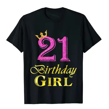 21 de ani Fata de Printesa Cămașă de 21 de Ani, 21 de ani, T-Shirt Stil Simplu Personalizate, Tricouri Bumbac Drăguț Om de Top T-Shirt