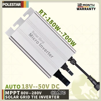 Polestar Solare Grid Tie Micro Invertor Inteligent MPPT Micro Sistem FOTOVOLTAIC 180W 500W 700W DC 18V-50V la AC Ieșire 120V/230V Auto