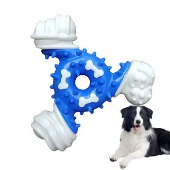Câine Jucării De Mestecat Mesteca-Rezistent Triunghi Os De Jucărie Pentru Câini Multifunctional Dintii De Slefuire Senzoriale Jucărie Reutilizabile Curățare Dinte De Câine