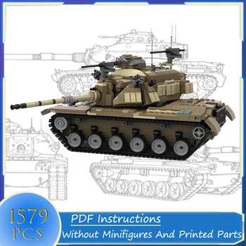 Militar Seria M60A3 Patton Magach Cărămizi de Construcție a Rezervorului de Armă Modle DIY Asamblate Cărămizi Tehnologice Creative, Jucarii si Cadouri