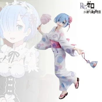 Re:Zero Incepand de Viață Într-o Altă Lume 23cm Anime Figurina Rem Figura de Acțiune Cu Halat de baie Mini Papusa Model Chidren Cadou de Ziua de nastere
