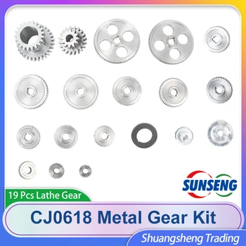 19pcs Mini Strung Unelte CJ0618-345E Metale masini-Unelte/Metal Gear Kit(Metric) Pentru 0618 Mini Strung