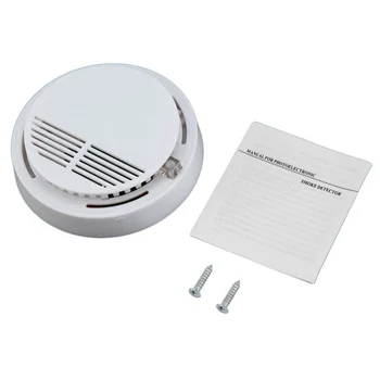 1 buc Detector de Fum Detector de Incendiu Alarma de Sensibil Fotoelectric Independent Foc Senzor de Fum Pentru Biroul de Acasă Magazin