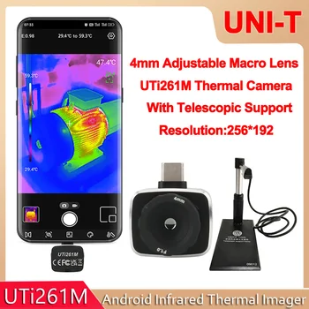UNITATEA UTi261M Telefon Mobil de Termoviziune în Infraroșu aparat de Fotografiat PCB Circuit de Întreținere Indicator de Temperatură Reglabile Macro Gama