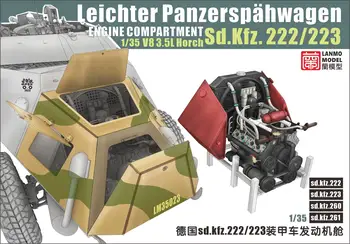 Grele Hobby LM-35023 1/35 al doilea RĂZBOI mondial Leichter Panzerspahwagen Germania sd.kfz.222/223 COMPARTIMENTUL MOTOR V8 de 3.5 L Horch