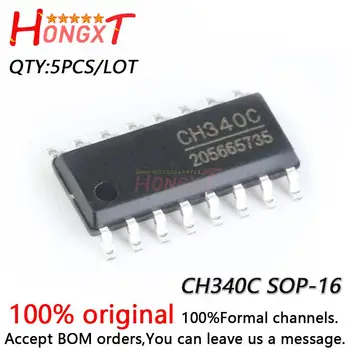 5PCS 100% NOU CH340C POS-16 USB la portul serial IC chip Chipset.