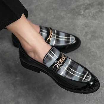 Brand de lux Mens Casual Pantofi de Înaltă Calitate italiană Slip On Mocasini pentru Barbati Pantofi Business din Piele Design Formale Pantofi Mocasini