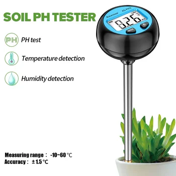 Ph-Ul Digital Agricole Sol 3 Temperatura Aicevoos Umiditate Tester 1 Grădinărit În Aciditate Metru De Monitor