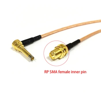 Noul conector RP-SMA Female Jack Să MS156 Conector Unghi Drept RG316 Cablu Coaxial 15CM 6