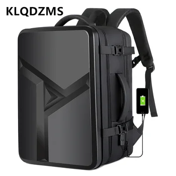 KLQDZMS Rucsac de Călătorie Bărbați de Încărcare USB Geantă de Umăr ABS Hard Shell Capacitate Mare Impermeabil Laptop de Afaceri Ghiozdan