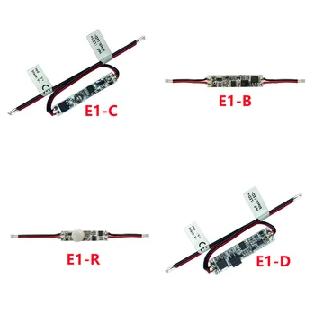 E1-B E1-C E1-R E1-D Mini Dimmer Mână matura senzor / DC12-24V / 4A ieșire / profil de Aluminiu Comutator de instalare 12-24VDC