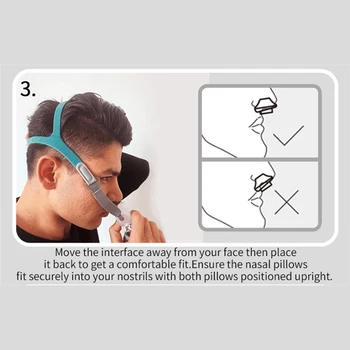 pentru BMC-P2 CPAP Nazal Pernă W articole de acoperit capul S M L Perne Ajutor de Somn pentru Sforait
