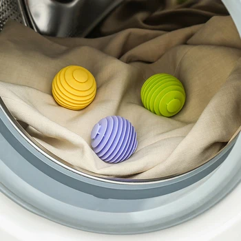 3Pcs Reutilizabile Magic Spălătorie Bile Uscător de Minge Balsam de rufe Hainele de Instrumente de Curățare Mașină de Spălat Accesorii