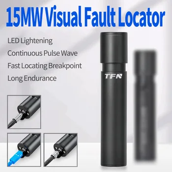 TFN DL15M 15 KM de Fibră Optică Tester de Cablu de Încărcare Red Light Pen Visual fault Locator VFL