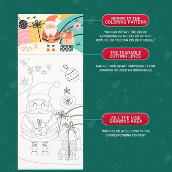 Crăciun Pictura In Acuarela Cărți De Artă Desen Carte De Buzunar Cu Pigmenți Și Perie Vopsea Crăciun Set De 3 Ani Copii