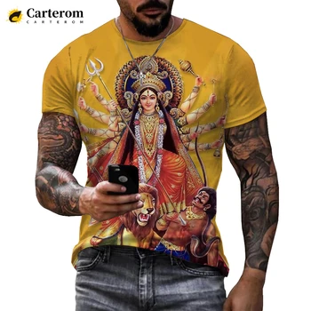 Hindus Domnul Dumnezeu Vishnu 3D T-shirt Hinduism Shiva Tipărite Streetwear Credincios Mit Topuri Bărbați Femei de Moda Casual Amuzant Tricou