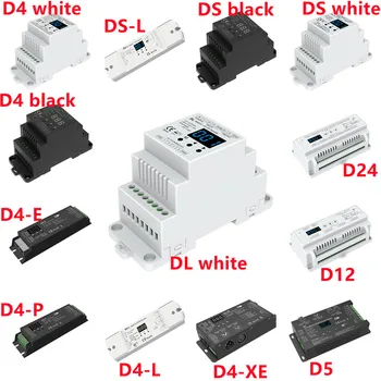 DMX Decodor Numerice D4 D4-E D4-XE D5 D12 D24 DS DS-L DMX512-SPI Decoder Și RF Controller CV display/Șină Din/Multiple de reglaj