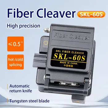 SKL-60 de Înaltă Precizie Fibra Optica Cleaver Cu un sistem 3 in 1 de Prindere 12 Suprafata Revenire Automată Lama Cutter Cuțit