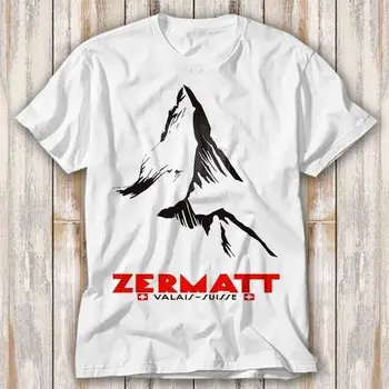 Alpii Elvețieni De Schi Zermatt, Valais, Elvetia Poster Tricou Top Tee Unisex 4172
