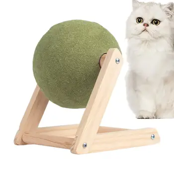 Catnip Mingea Jucărie Catnip Roller Ball Etaj Jucării Pentru Pisici Linge Catnip Bile Pentru Pisici Etaj Rotativ Catnip Roller Ball Podea