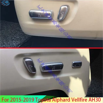 Pentru perioada 2016-2019 Toyota Alphard Vellfire AH30 Masina ABS Crom Interior Interior Reglarea Scaunului Comutator buton Buton Capac Ornamental