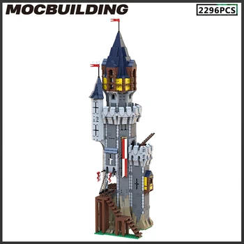 Castelul Medieval de Arhitectură Turn Modular Model MOC Blocuri DIY Cărămizi Colectia de Cadouri de Ziua de nastere Prezent Asambla Jucării