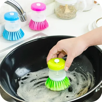 Bucătărie Oală cu Mâncare Perie de Spălat vase cu detergent Lichid Dozator de Săpun de Curățare de uz Casnic Accesorii