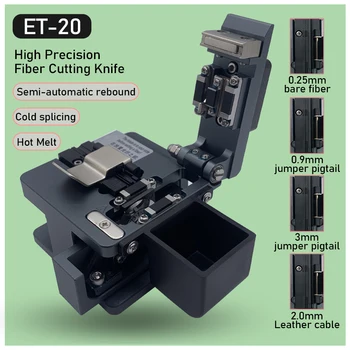 Noi ET-20 Fiber Cleaver de Înaltă Precizie de Tăiere Fibre Cuțit FTTH Semiautomate Revenire Cablu Cutter Cuțit de Instrumente Gratuit nava