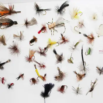 Mental Insecte Muste Fly Momeli De Pescuit, Momeală, Momeală Perfectă Pană Ascuțită Manivela Cârlig Uscat Zbura De Pescuit Momeală