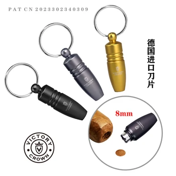 Portabil Metal Trabucuri Punch Cutter Breloc Accesorii De Fumat Gadget-Uri Lama De Foraj Trabuc Perforator De Buzunar, Transport Gratuit